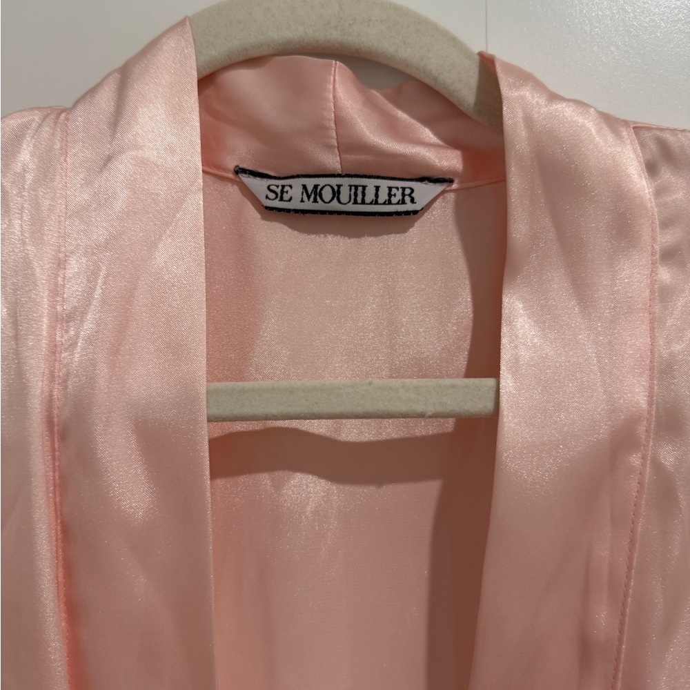 Pink Satin Robe - Picture 2 of 2